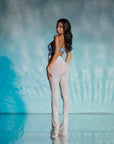 Pantalone Supernova Microrete Bianco