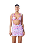 Mini Dress Outline Flower