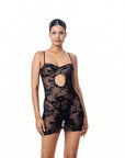 Mini Dress Ferretto Cut Out Pizzo