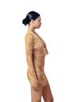 Micro-mesh Mini Dress
