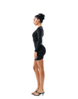Mini Dress Pizzo - Nero