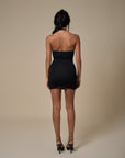 Mini Dress Double V - Nero