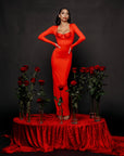 Dress Séduction Rosso