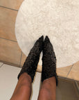 Stivale Diamond Paillettes Nero