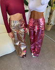 Pantalone metallic