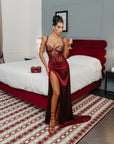 Élite, body in pizzo colore Wine