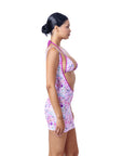 Mini Dress Outline Flower