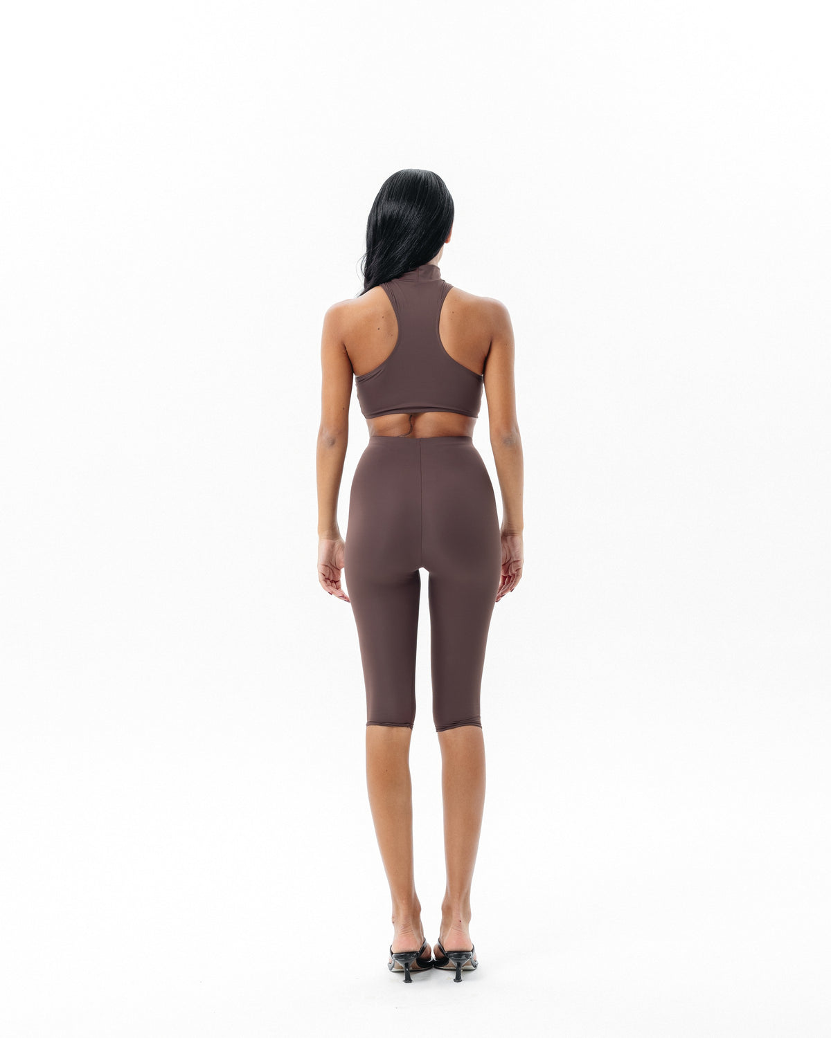 Leggings Capri - Marrone